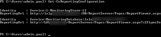 Get-CsReportingConfiguration