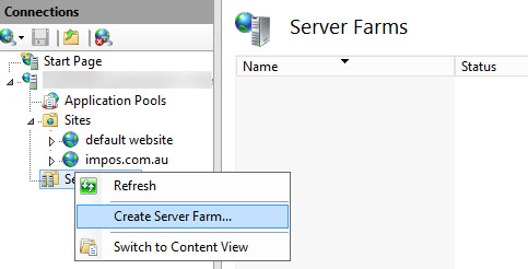 Create Server Farm