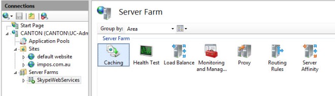 Server Farm Properties