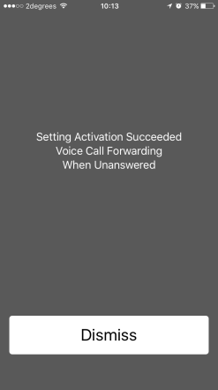 Forward no answer confirm