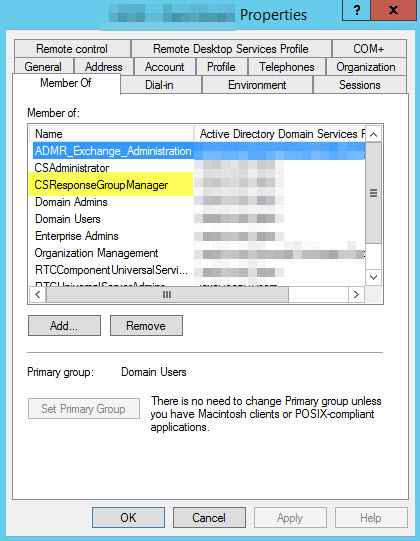 Response Group Manager